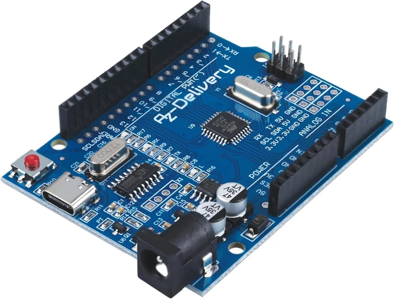 Microcontroller board AZ-ATmega328 board with USB-C connection