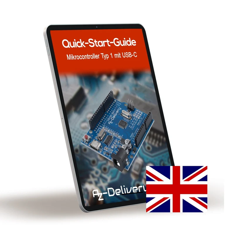 Mikrocontroller Board AZ-ATmega328-Board mit USB-C Anschluss