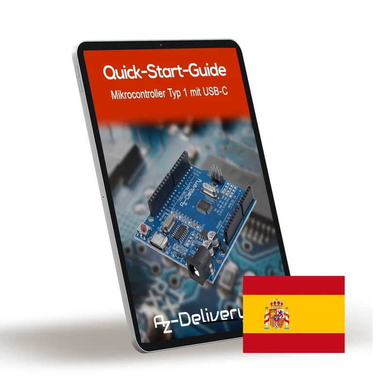 Mikrocontroller Board AZ-ATmega328-Board mit USB-C Anschluss