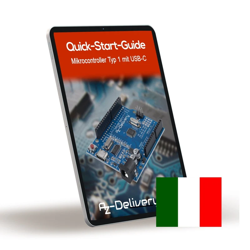 Mikrocontroller Board AZ-ATmega328-Board mit USB-C Anschluss