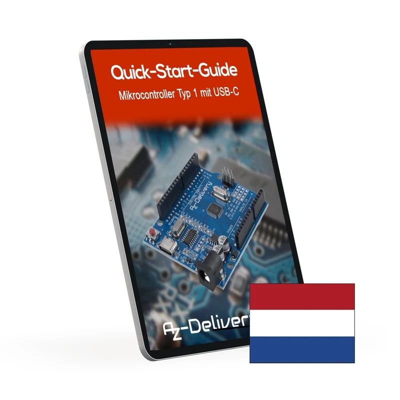 Mikrocontroller Board AZ-ATmega328-Board mit USB-C Anschluss