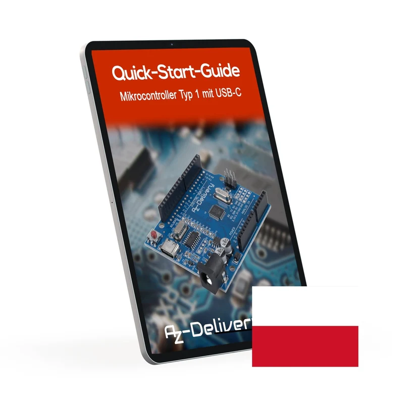 Mikrocontroller Board AZ-ATmega328-Board mit USB-C Anschluss