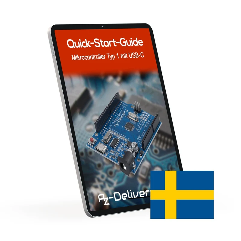 Mikrocontroller Board AZ-ATmega328-Board mit USB-C Anschluss