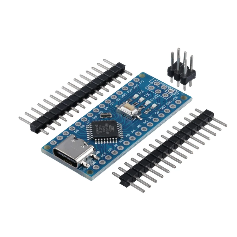 AZ-Nano V3 board set with USB-C connection | Atmega CH340 chip Atmega328 CH340 | compatible with Arduino, Arduino Pro Micro and Arduino Nano V3