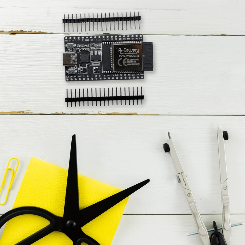 ESP32 Board Dev Kit C V4 NodeMCU WLAN WiFi Development Board unsoldered with USB-C connection compatible with Arduino