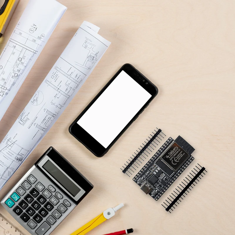 ESP32 Board Dev Kit C V4 NodeMCU WLAN WiFi Development Board unsoldered with USB-C connection compatible with Arduino