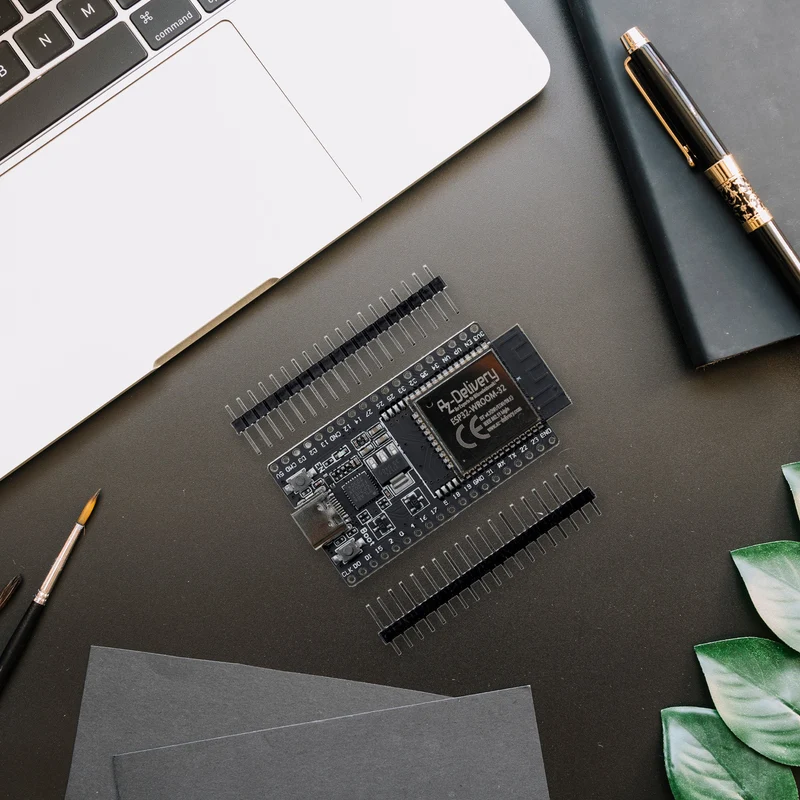 ESP32 Board Dev Kit C V4 NodeMCU WLAN WiFi Development Board unsoldered with USB-C connection compatible with Arduino