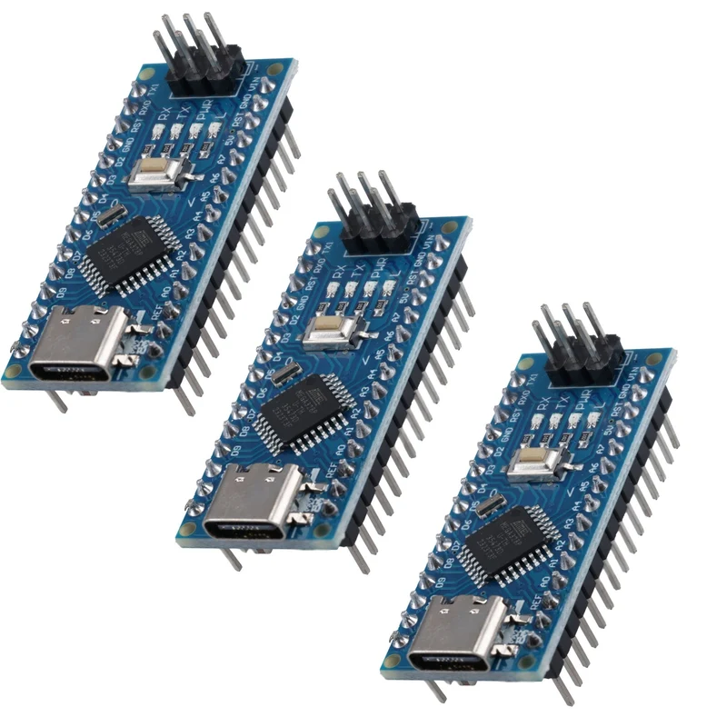 AZ-Nano V3-Board mit USB-C Anschluss mit Atmega328 CH340 fertig verlötete, verbesserte Version