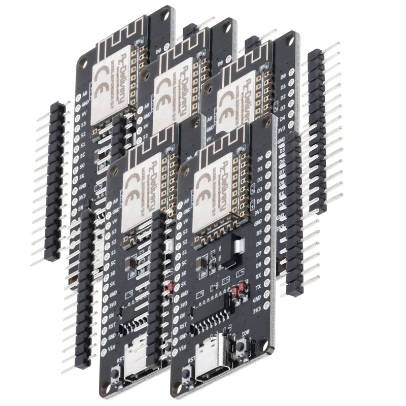 NodeMCU Lolin V3 Module ESP8266 ESP-12F WiFi with USB-C connector WiFi Development Board with CH340 unsoldered compatible with Arduino