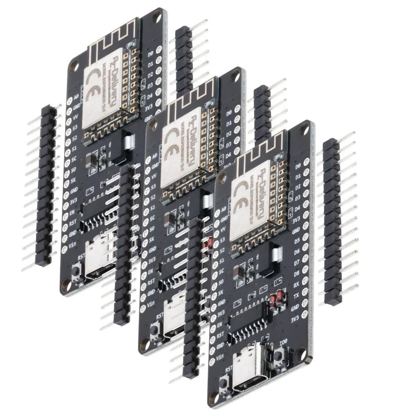 NodeMCU Lolin V3 Module ESP8266 ESP-12F WiFi with USB-C connector WiFi Development Board with CH340 unsoldered compatible with Arduino