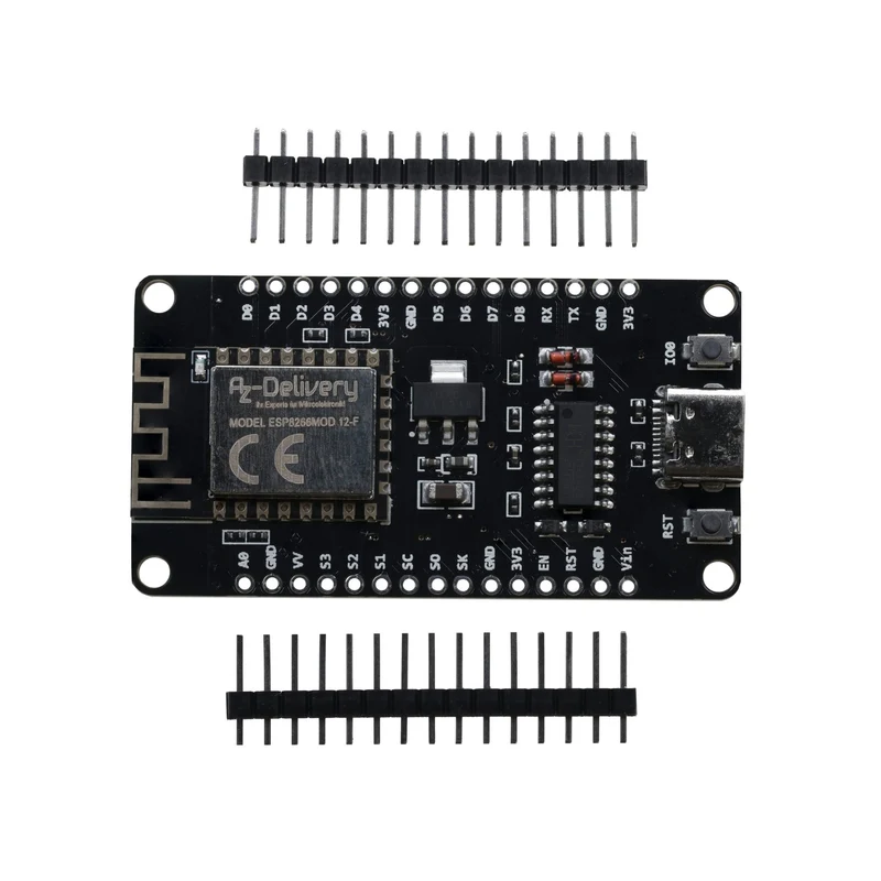 NodeMCU Lolin V3 Module ESP8266 ESP-12F WiFi with USB-C connector WiFi Development Board with CH340 unsoldered compatible with Arduino