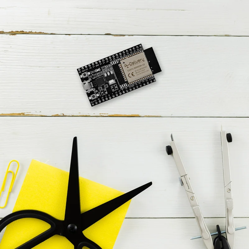 ESP-32 Dev Kit C unverlötet NodeMCU Module WLAN mit USB-C Anschluss WiFi Development Board mit CP2102 (Nachfolgermodell zum ESP8266) kompatibel mit Arduino