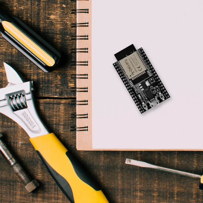 ESP-32 Dev Kit C unverlötet NodeMCU Module WLAN mit USB-C Anschluss WiFi Development Board mit CP2102 (Nachfolgermodell zum ESP8266) kompatibel mit Arduino
