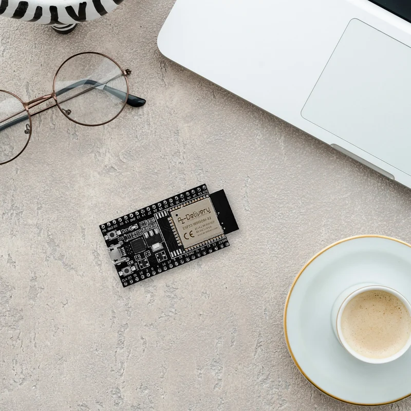 ESP-32 Dev Kit C unverlötet NodeMCU Module WLAN mit USB-C Anschluss WiFi Development Board mit CP2102 (Nachfolgermodell zum ESP8266) kompatibel mit Arduino