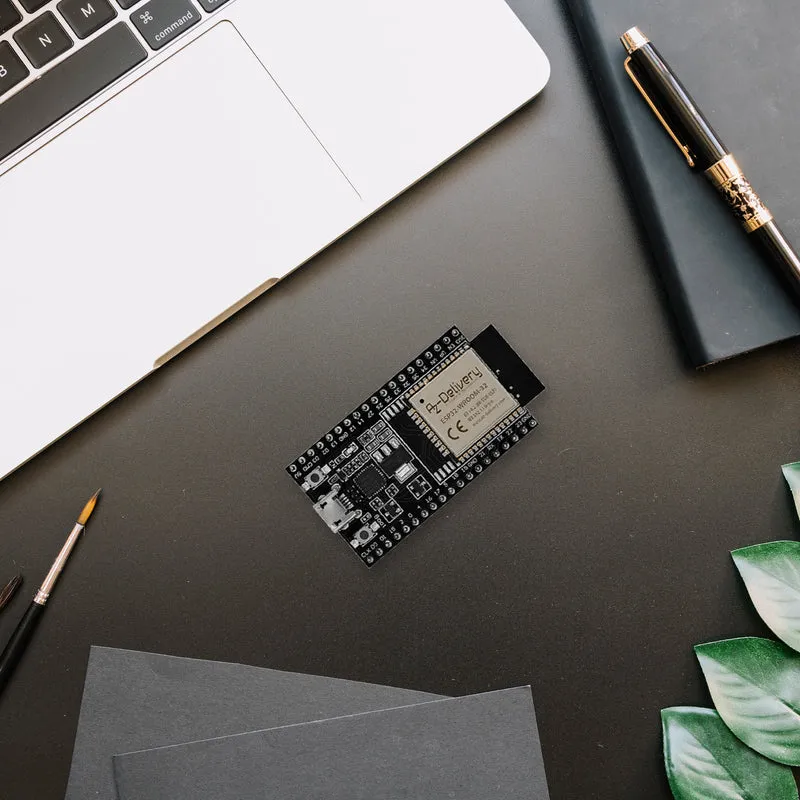 ESP-32 Dev Kit C unverlötet NodeMCU Module WLAN mit USB-C Anschluss WiFi Development Board mit CP2102 (Nachfolgermodell zum ESP8266) kompatibel mit Arduino