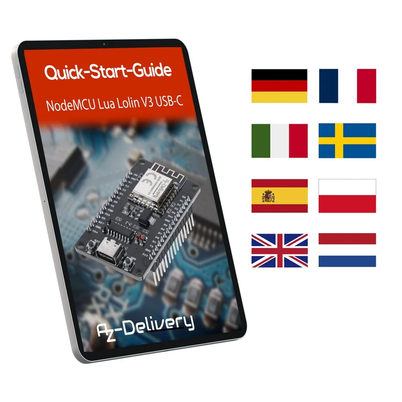NodeMCU Lolin V3 Module ESP8266 ESP-12F WiFi with USB-C connector WiFi Development Board with CH340 compatible with Arduino