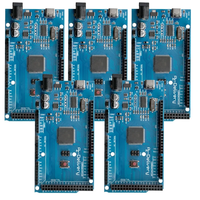 AZ-MEGA2560-Board Mikrokontroller mit USB-C Anschluss Entwicklungsboard kompatibel mit Arduino