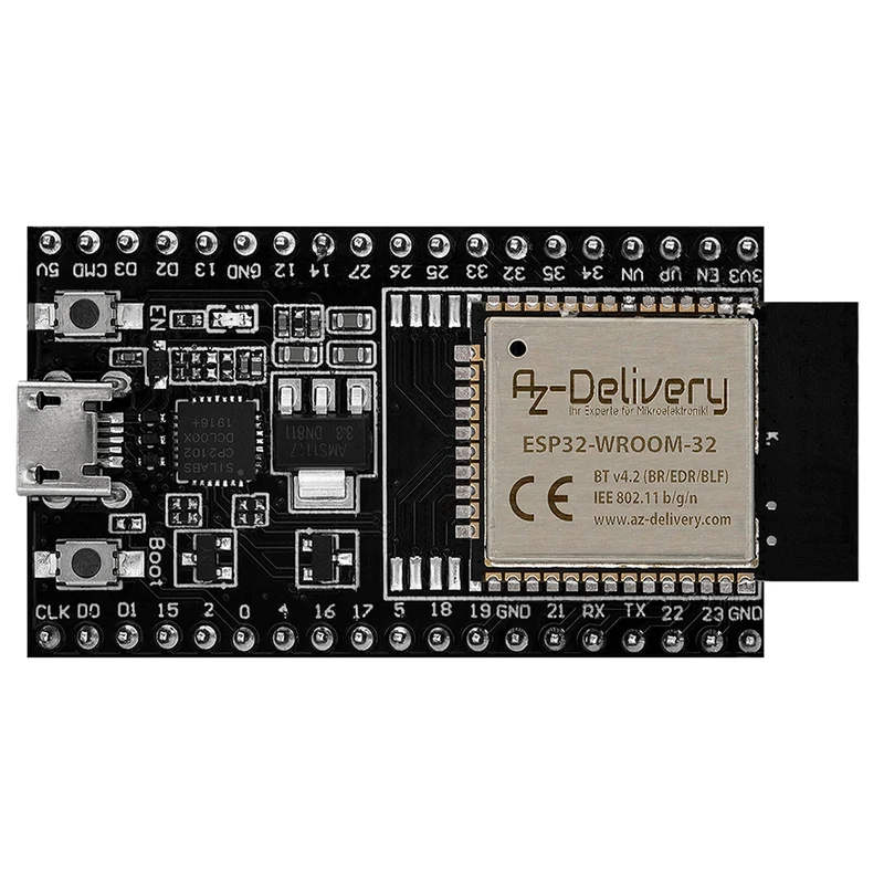 ESP32 Dev Kit C V4 NodeMCU WLAN WiFi Development Board mit USB-C Anschluss kompatibel mit Arduino