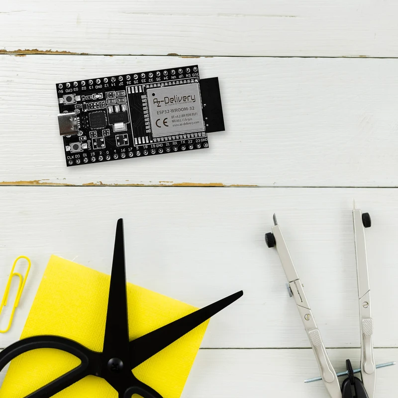 ESP32 Dev Kit C V4 NodeMCU WLAN WiFi Development Board mit USB-C Anschluss kompatibel mit Arduino