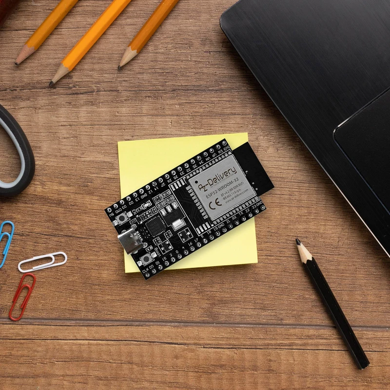 ESP32 Dev Kit C V4 NodeMCU WLAN WiFi Development Board mit USB-C Anschluss kompatibel mit Arduino