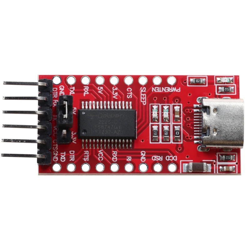USB-C zu TTL Serial Adapter für 3,3V und 5V kompatibel mit FT232RL