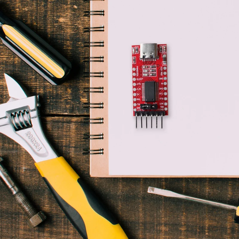 USB-C zu TTL Serial Adapter für 3,3V und 5V kompatibel mit FT232RL