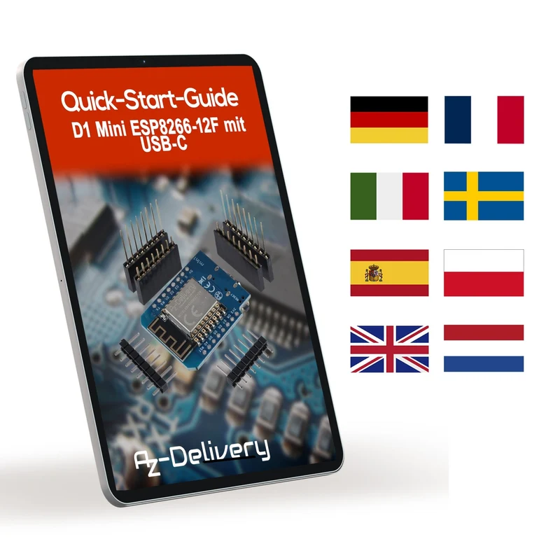 D1 Mini NodeMcu mit ESP8266-12F mit USB-C Anschluss WLAN Module CH340G Lua