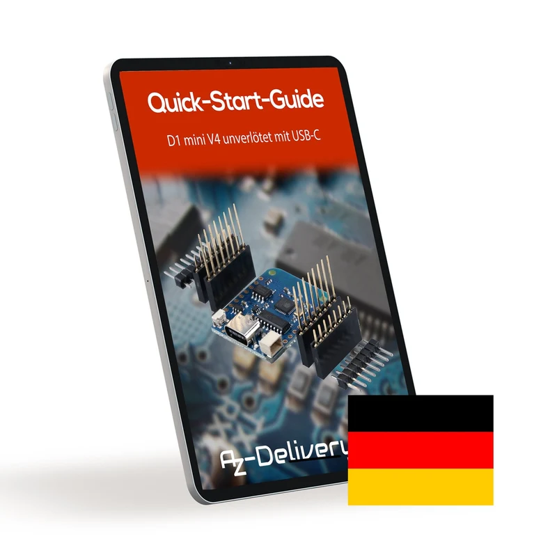 D1 Mini V4 NodeMCU ESP8266EX WLAN Modul mit USB-C Anschluss