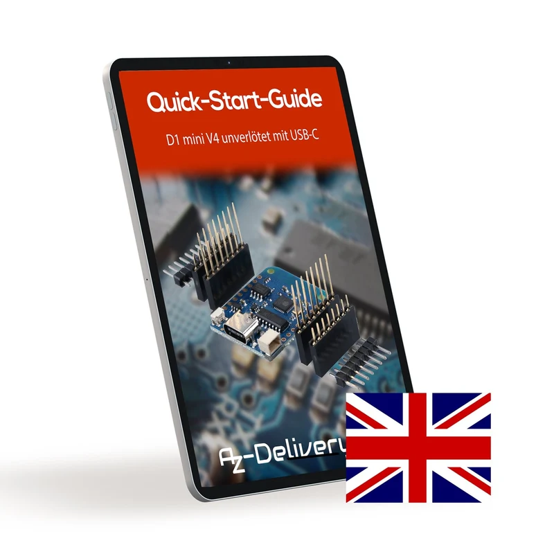 D1 Mini V4 NodeMCU ESP8266EX WLAN Modul mit USB-C Anschluss