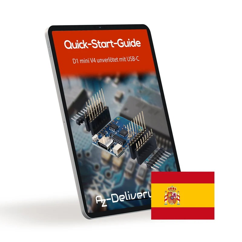 D1 Mini V4 NodeMCU ESP8266EX WLAN Modul mit USB-C Anschluss