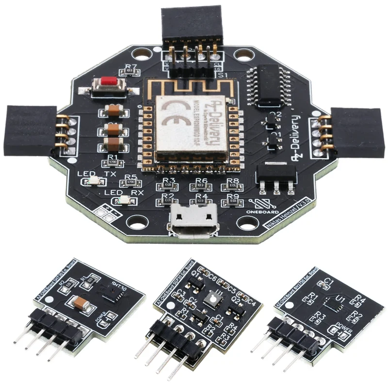 AZ-ONEBoard development board including extension boards