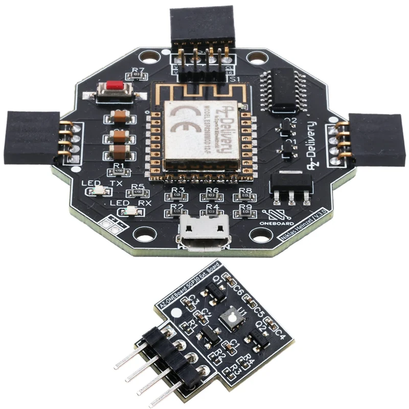 AZ-ONEBoard development board including extension boards