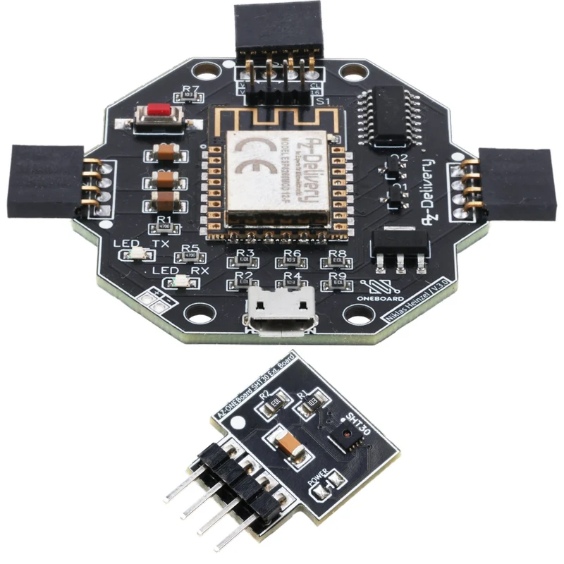 AZ-ONEBoard development board including extension boards