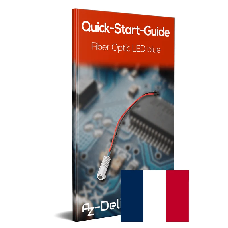 LED Ambientebeleuchtung 1,8 W DC 12V Innenraumbeleuchtung mit optischer Faser für DIY Raum Beleuchtung und DIY Projekte Blau