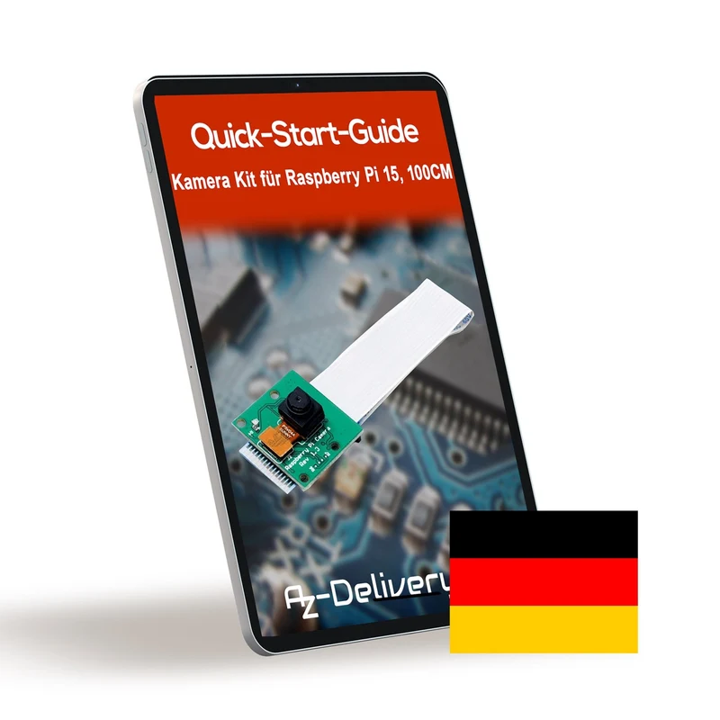 AZDelivery Kamera mit 15cm Flexkabel und 100cm Flexkabel für Raspberry Pi inklusive E-Book!
