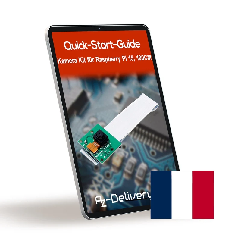 AZDelivery Kamera mit 15cm Flexkabel und 100cm Flexkabel für Raspberry Pi inklusive E-Book!