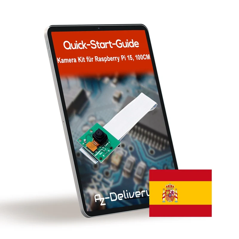 AZDelivery Kamera mit 15cm Flexkabel und 100cm Flexkabel für Raspberry Pi inklusive E-Book!