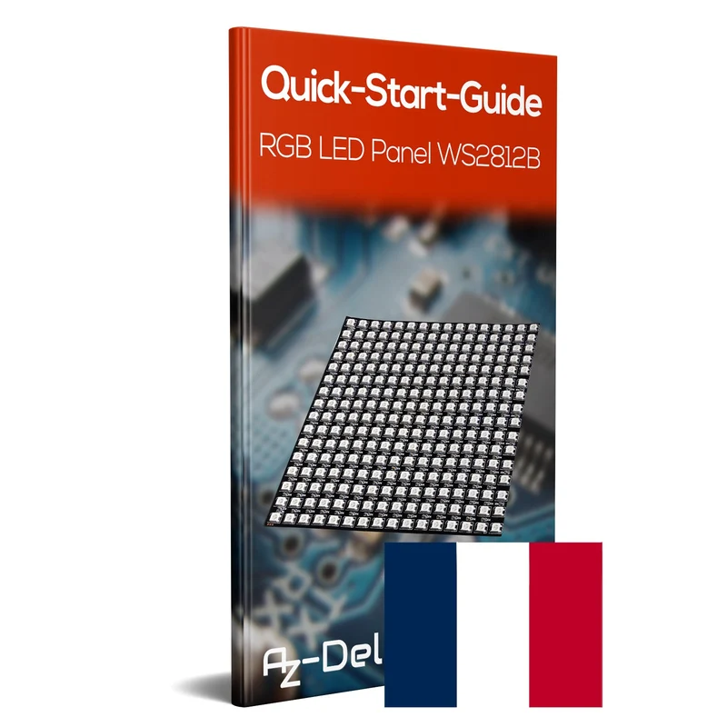 RGB LED Panel WS2812B 16x16 256 LEDs Flexibel Led Matrix IC Einzeladressierbare Vollfarbfunktionen mit DC5V Kompatibel mit Raspberry Pi