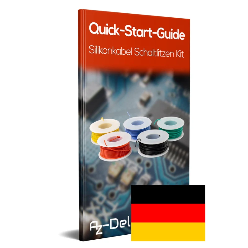 Ultraflexibles verzinntes Silikonkabel Schaltlitzen Kit temperaturbeständig aus Kupferdraht als Jumper oder zum Verseilen oder Verbinden