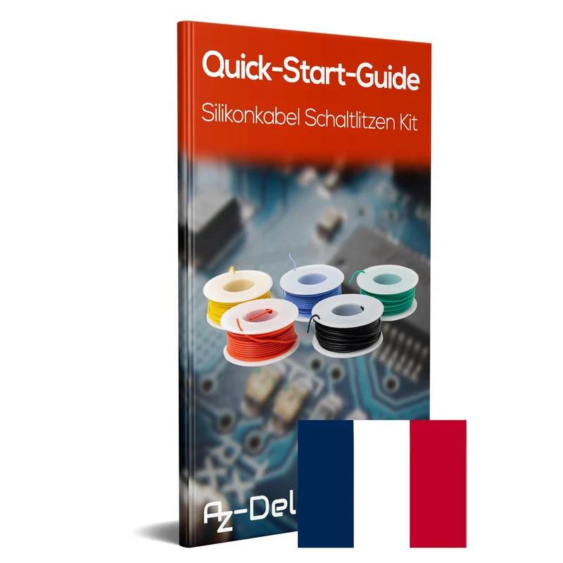 Ultraflexibles verzinntes Silikonkabel Schaltlitzen Kit temperaturbeständig aus Kupferdraht als Jumper oder zum Verseilen oder Verbinden