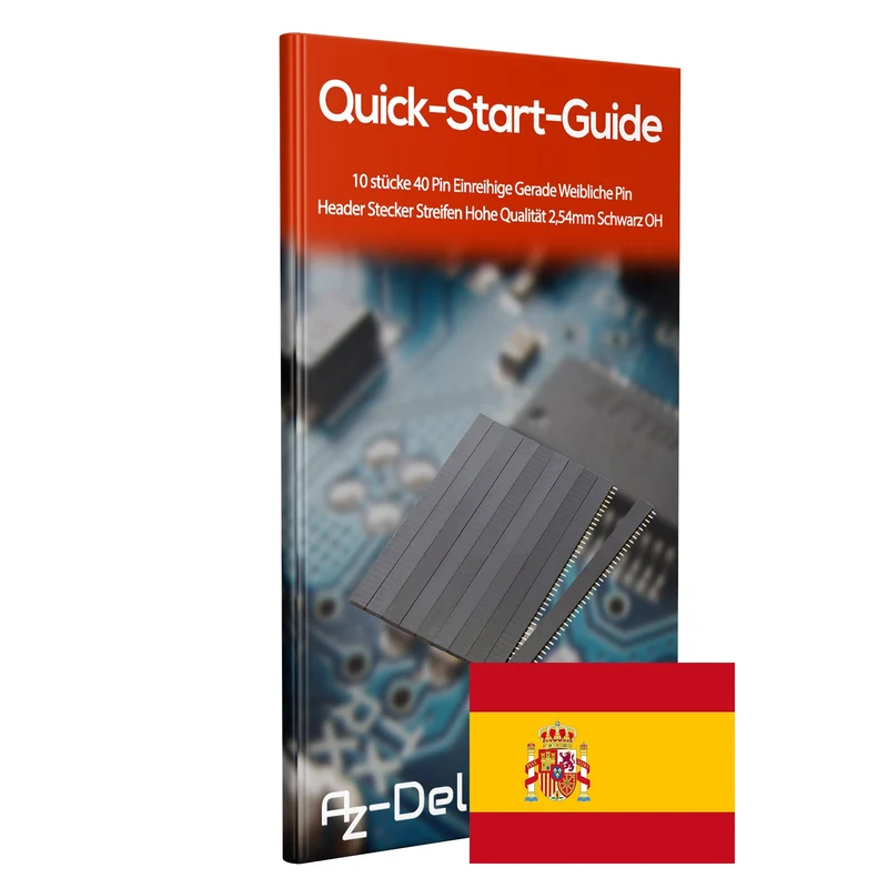 AZ-Delivery Buchsenleisten - 40 Pins, 2.54mm Rastermaß, Gerade, Einreihig, Hochleistungs-Kontaktmaterial