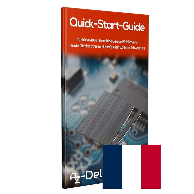 AZ-Delivery Buchsenleisten - 40 Pins, 2.54mm Rastermaß, Gerade, Einreihig, Hochleistungs-Kontaktmaterial