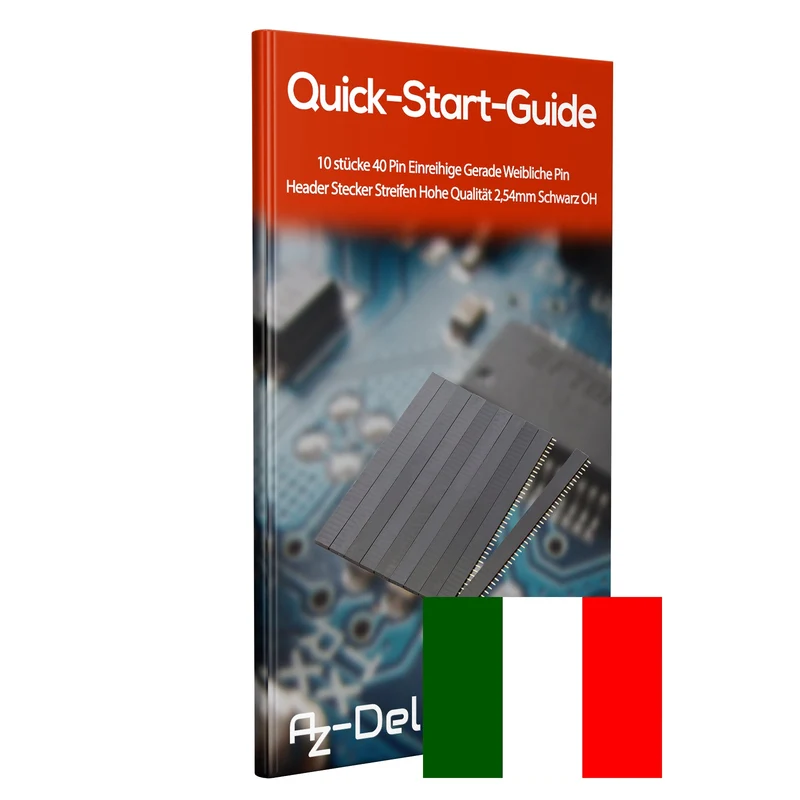 AZ-Delivery Buchsenleisten - 40 Pins, 2.54mm Rastermaß, Gerade, Einreihig, Hochleistungs-Kontaktmaterial