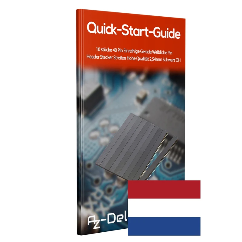 AZ-Delivery Buchsenleisten - 40 Pins, 2.54mm Rastermaß, Gerade, Einreihig, Hochleistungs-Kontaktmaterial