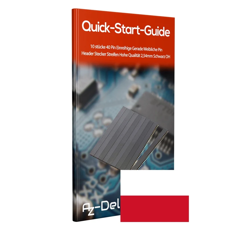 AZ-Delivery Buchsenleisten - 40 Pins, 2.54mm Rastermaß, Gerade, Einreihig, Hochleistungs-Kontaktmaterial