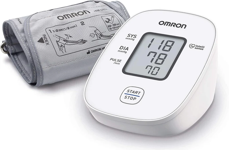 OMRON X2 Basic Misuratore di Pressione Arteriosa da Braccio Digitale - Apparecchio Automatico per Misurare la Pressione Sanguigna a Casa, clinicamente validato