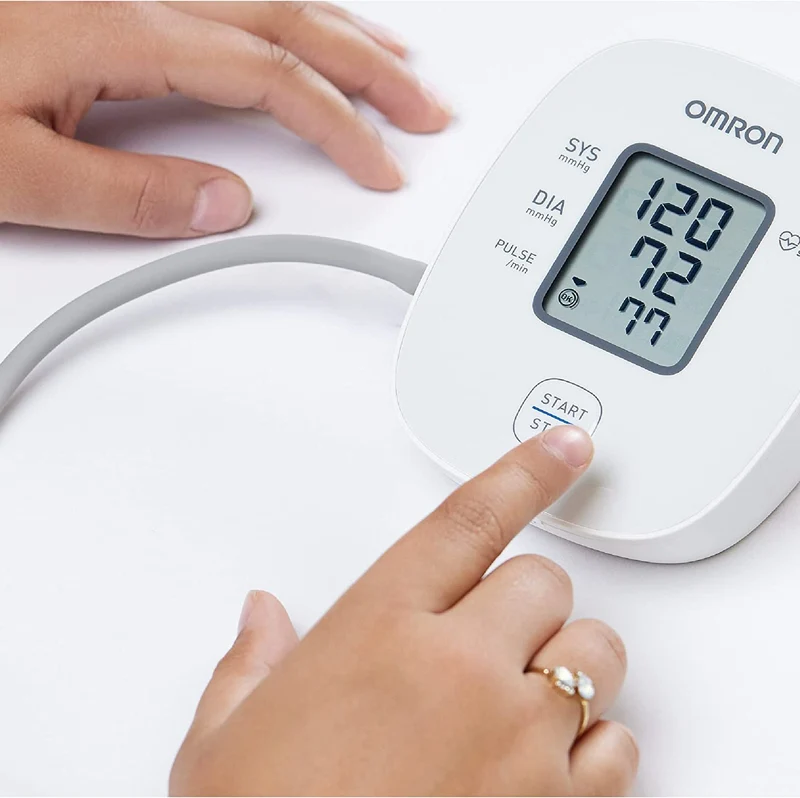 OMRON X2 Basic Misuratore di Pressione Arteriosa da Braccio Digitale - Apparecchio Automatico per Misurare la Pressione Sanguigna a Casa, clinicamente validato