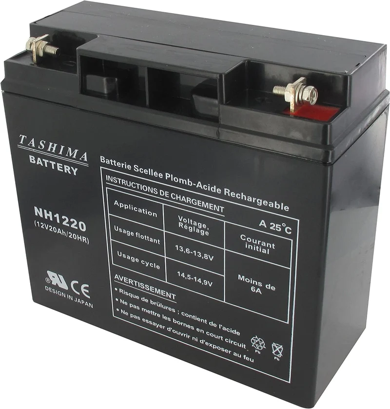 Tashima – Batteria per motocicletta NH1220/NH1218, 12 V, 20 Ah