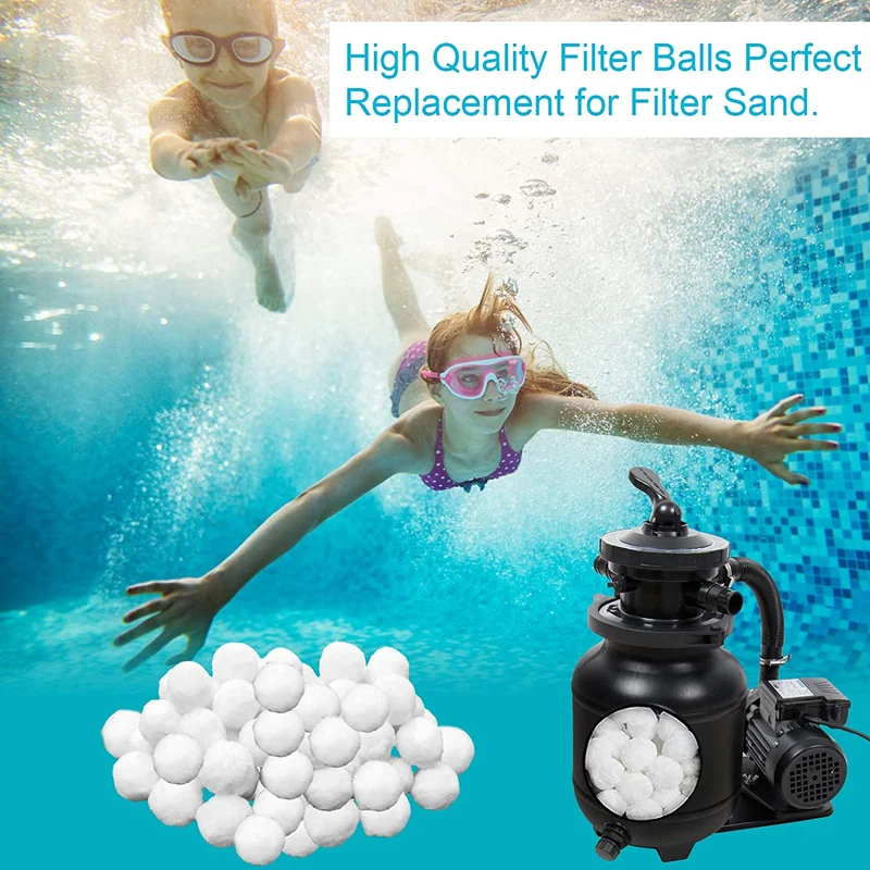 JOYUE Filtro Balls, Sfere per Filtrazione, Filtro per Piscina, Materiale Filtrante 700g Sostituiscono 25kg di Sabbia Filtrante (700g)