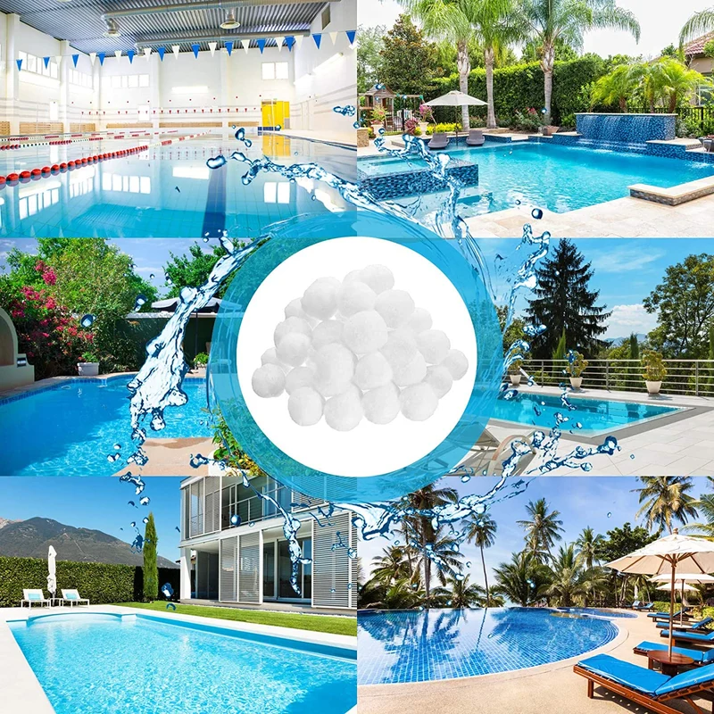 JOYUE Filtro Balls, Sfere per Filtrazione, Filtro per Piscina, Materiale Filtrante 700g Sostituiscono 25kg di Sabbia Filtrante (700g)
